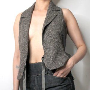 Vintage Vest 100% Wool Muse by Christian Chenail